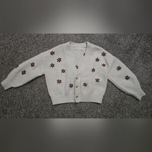 Rylee + Cru Boxy Crop Cardigan Size 4-5YR